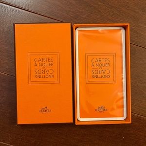 Authentic Hermes knotting cards, brand new